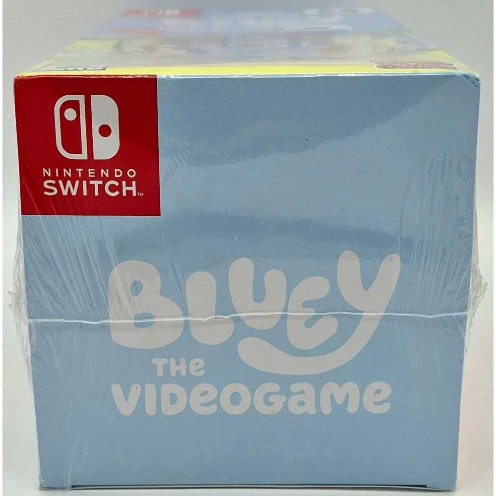 Bluey The Videogame Nintendo Switch Gnome Plush Bundle New Sealed Box Damage